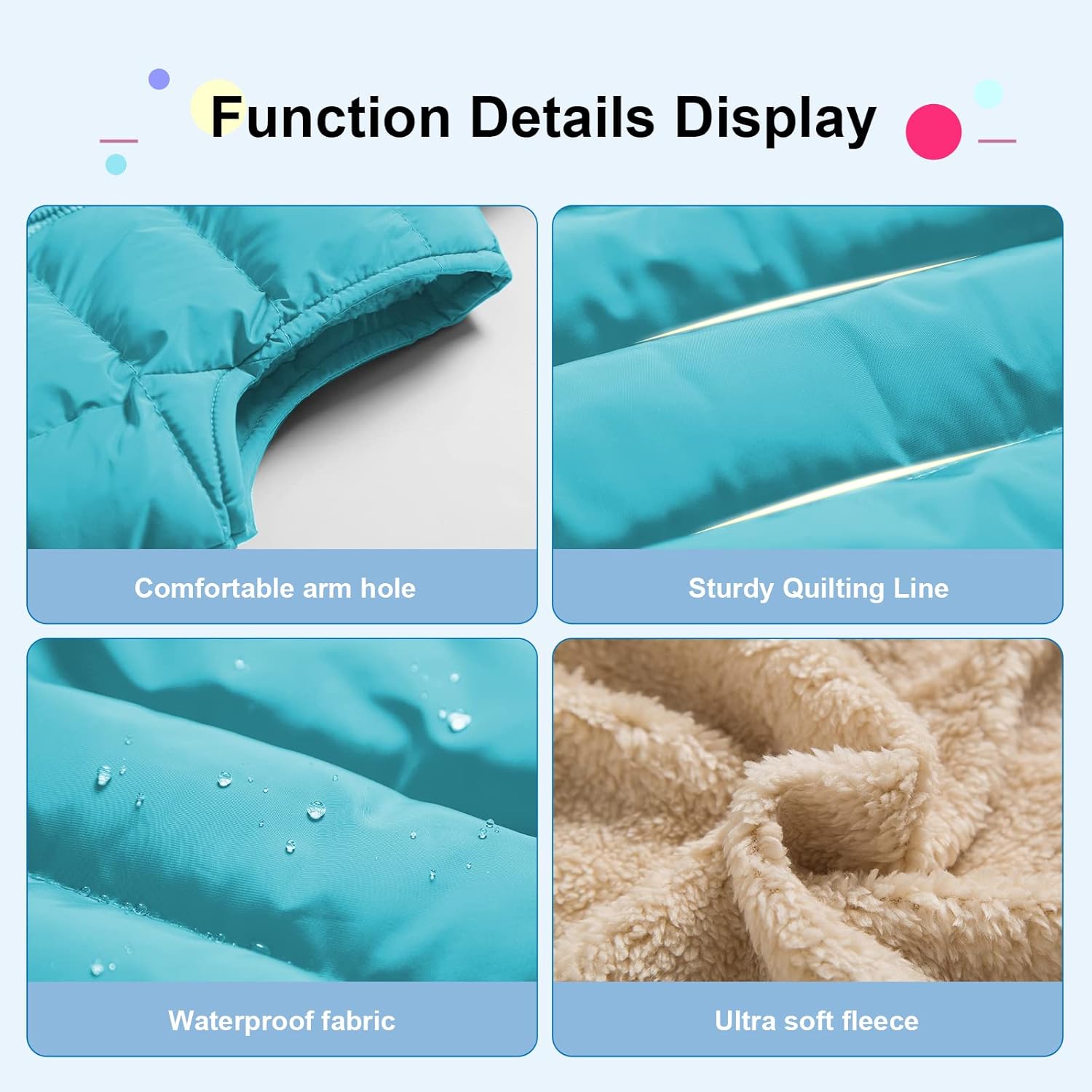 Warm Puffer Vest for Kids Soft Waterproof and Cozy