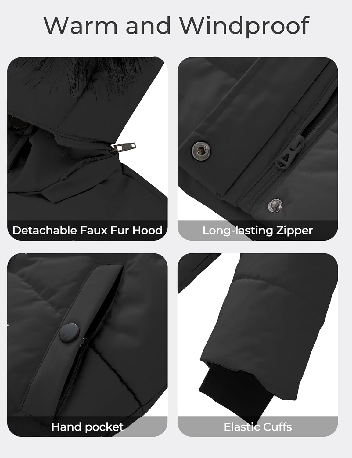 Wantdo Girls Puffy Winter Coats