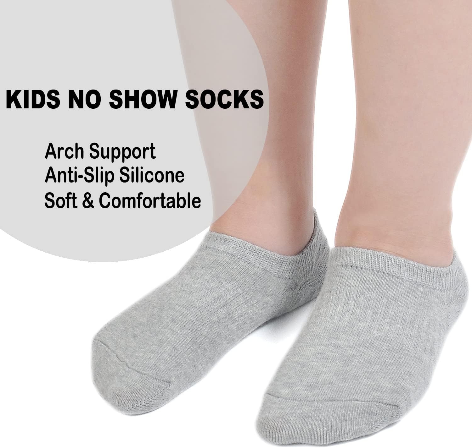 EPEIUS Kids No Show Socks 612 Pack