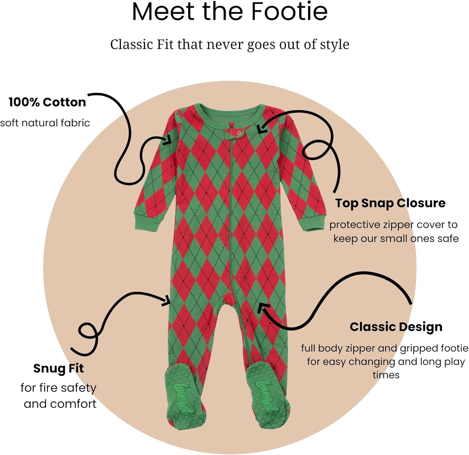 Machine Washable Pajamas for Kids Small-Medium-Large