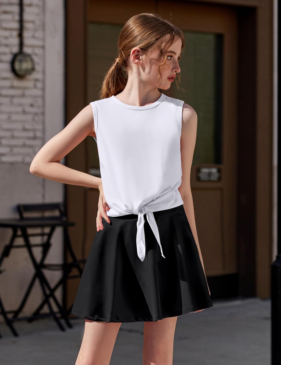Girls Tennis Golf Dress with Skorts