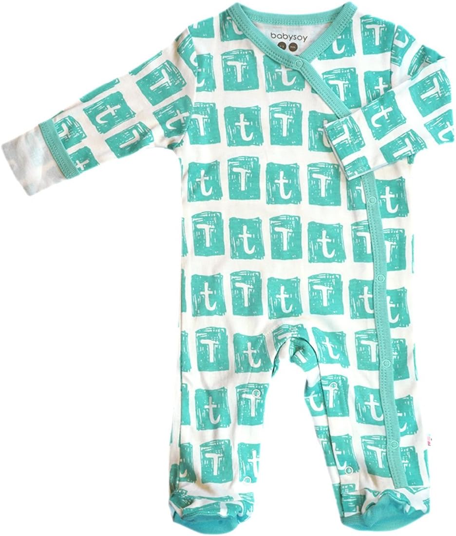 Organic Baby Alphabet FootieRomper with Snaps