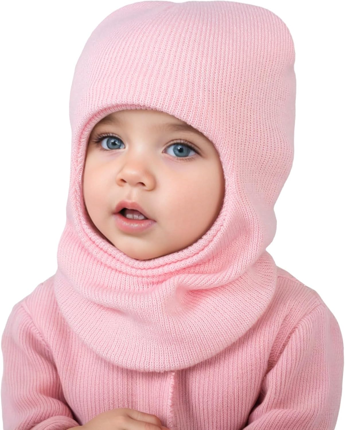 Winter Warm Knitted Hat Set for Babies Kids