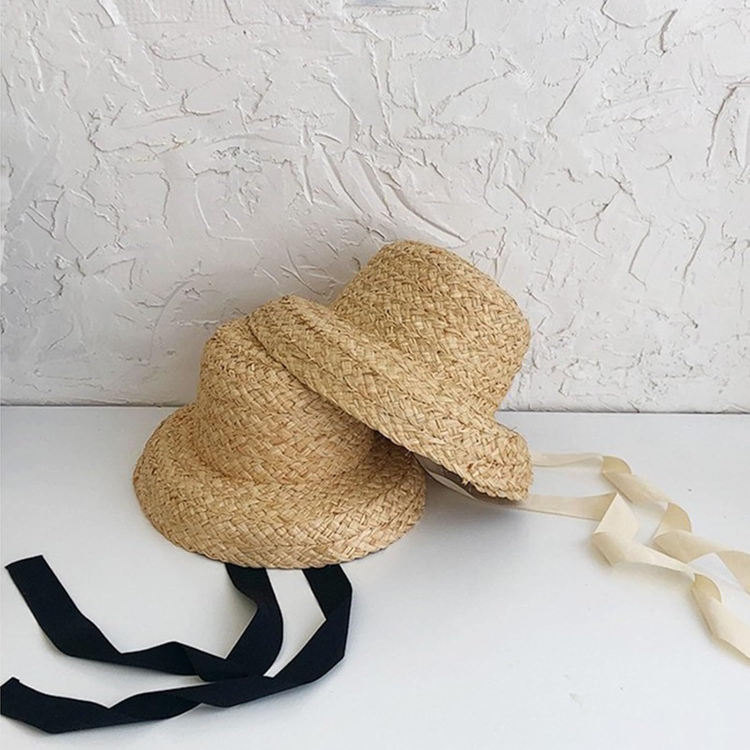 Straw Hats for Toddlers Soft Cotton Elastic Fit Stylish Design Safety