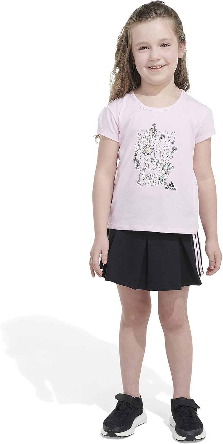 Adidas Girls Sporty Tank Skort Set Stylish Perfect for Summer