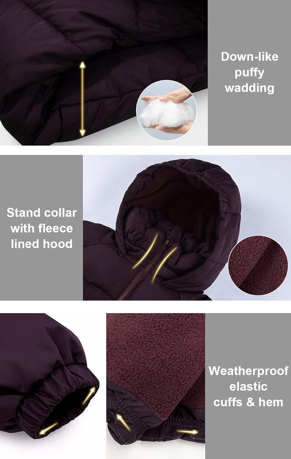 SOLOCOTE - Girls Winter Coats Soft Warm and Durable jackets for Kids