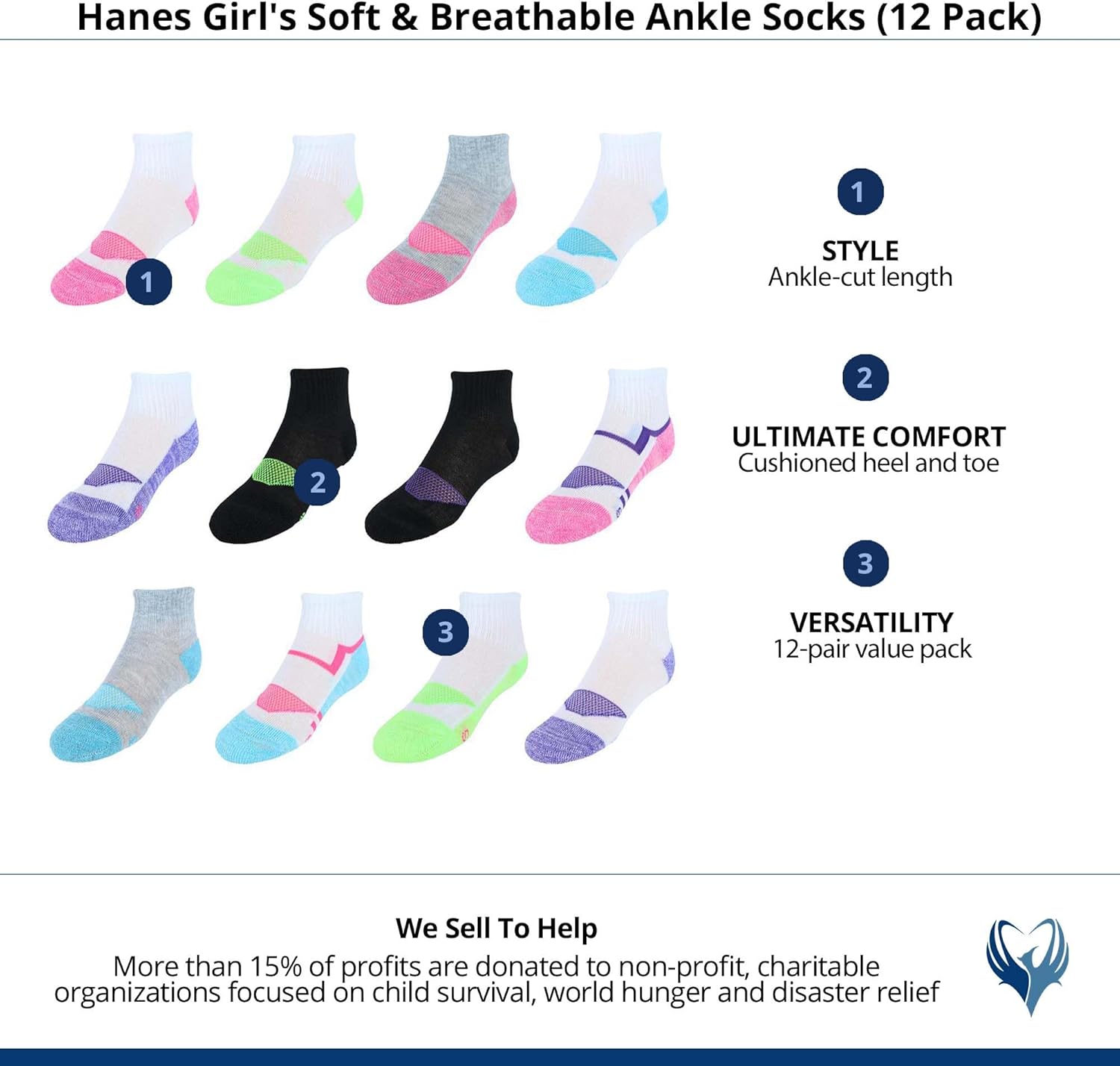 Hanes Girls Perfect Pair