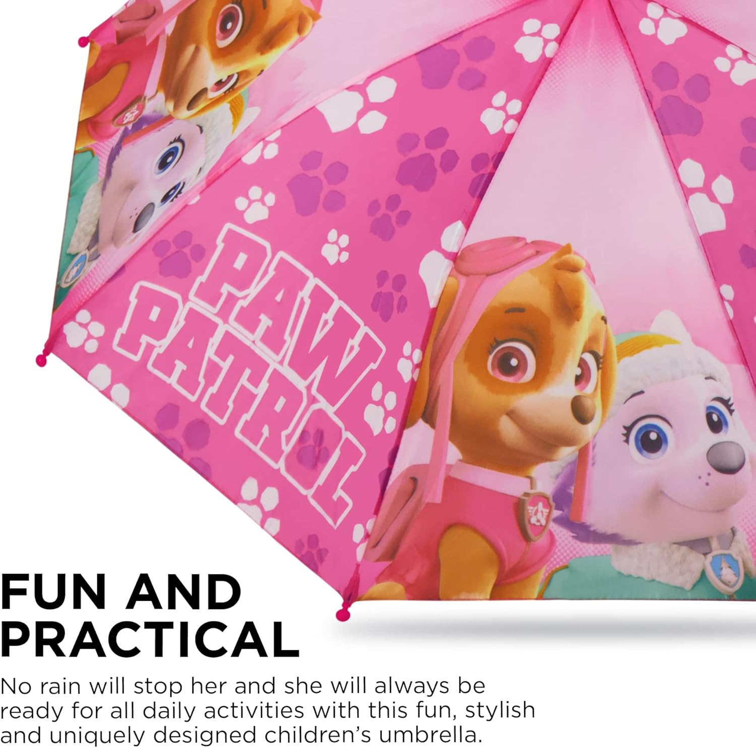 Paw Patrol Toddler Rain Umbrella Poncho Set Hero Rainwear for Kids
