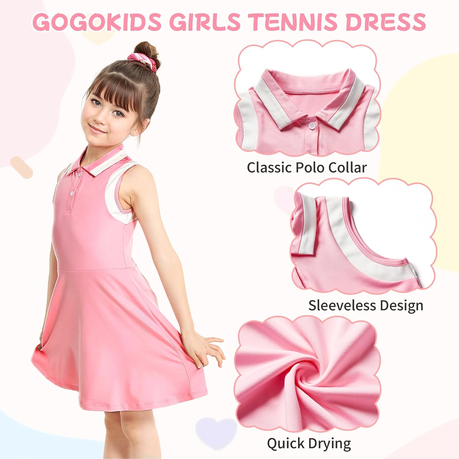 Gogokids Girls Tennis Dress