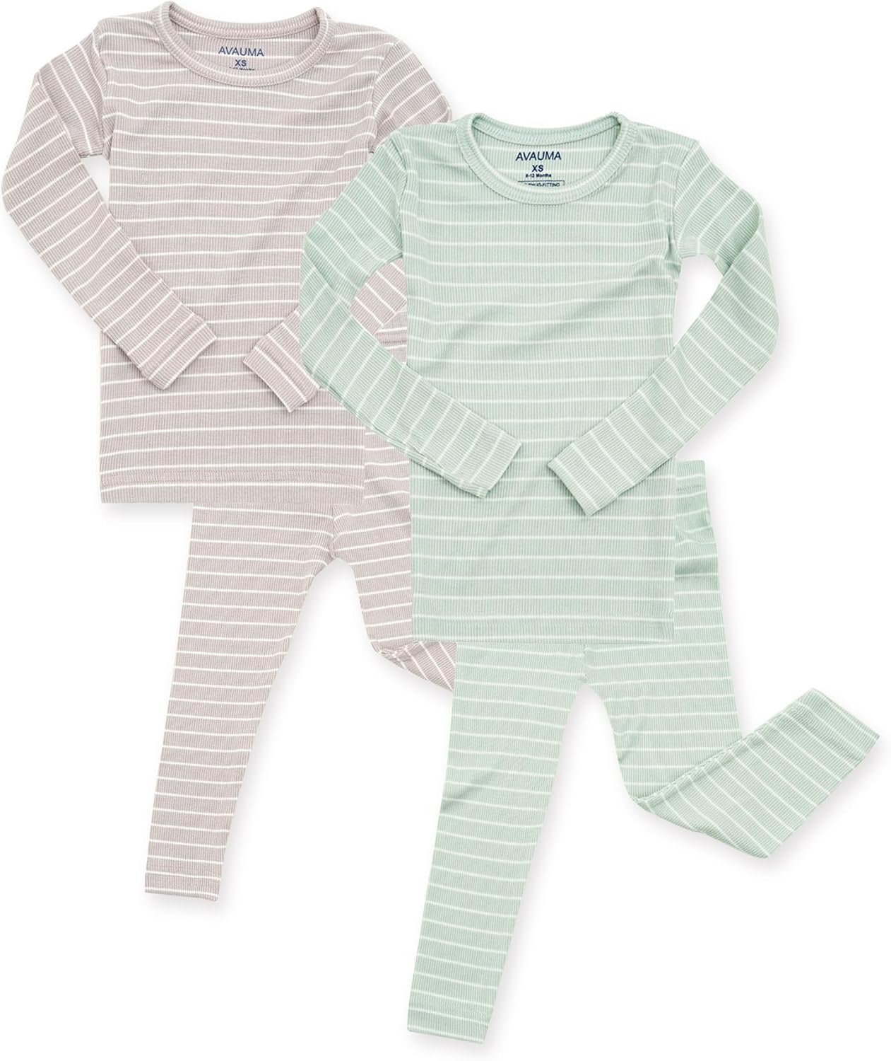 AVAUMA Stripe Pajama Set for Kids