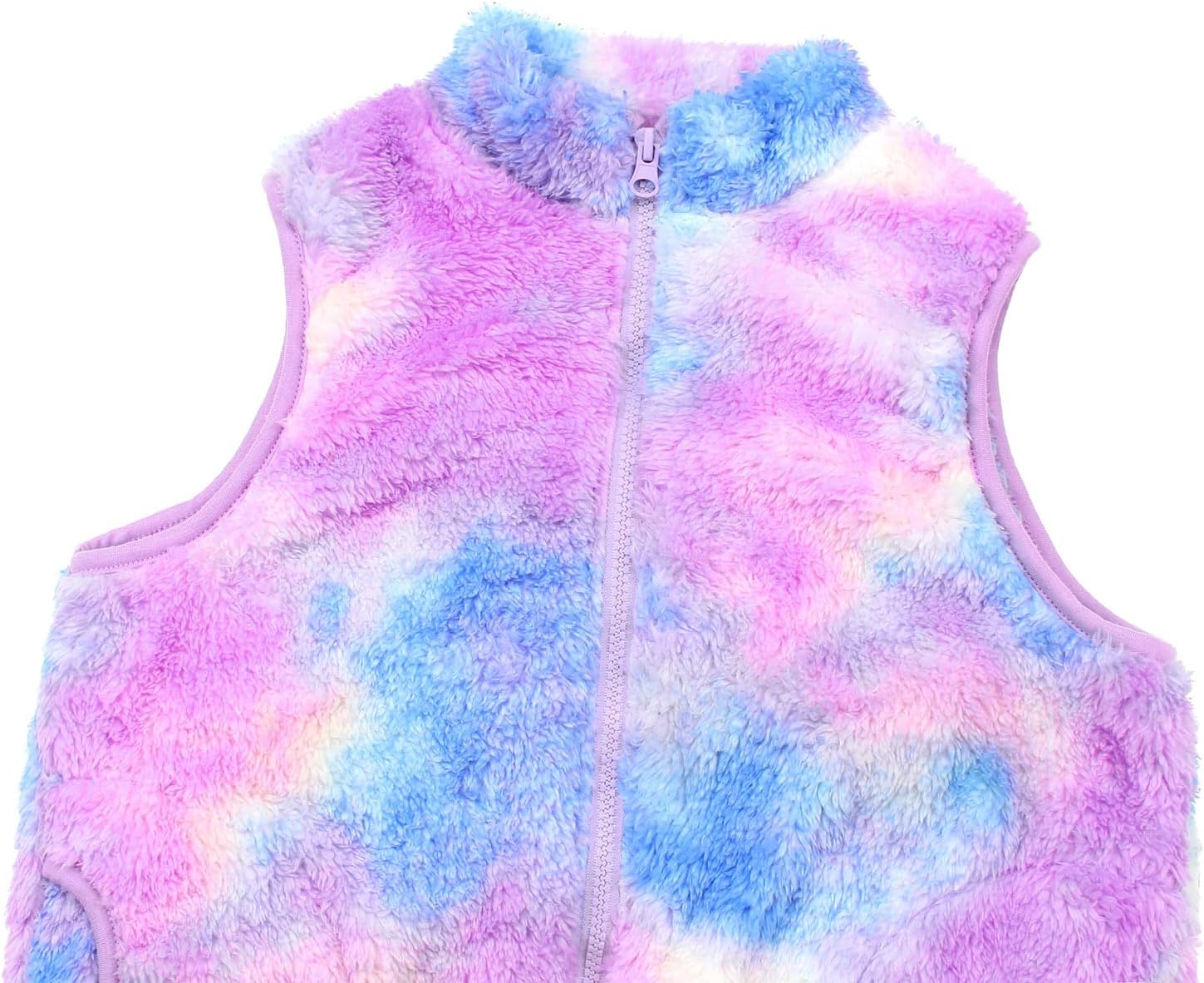 JESKIDS Lightweight Sherpa Fleece Vest for Kids 2-11 Years