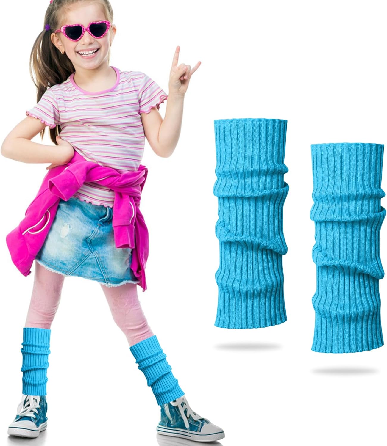 Popping Neon-Color Leg Warmer for Kids