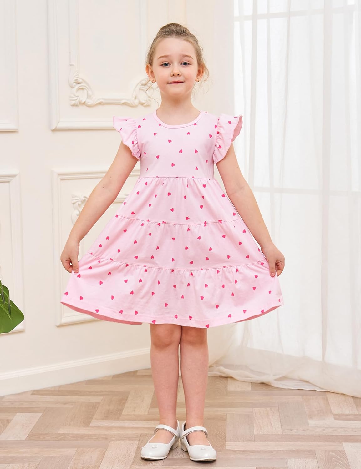 Cute midido dress for girls Bumeex