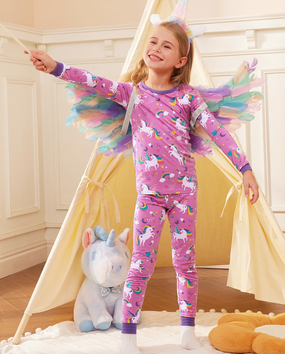 Luxurious Bamboo Viscose Pajama Sets for Kids 2-8Y