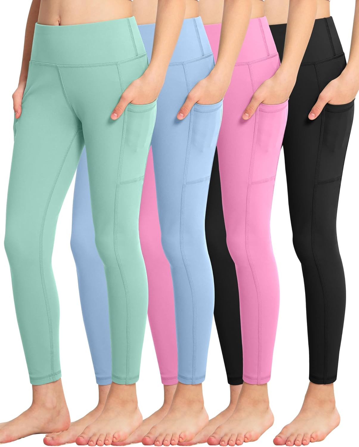 High Waisted Yoga Leggings for Girls