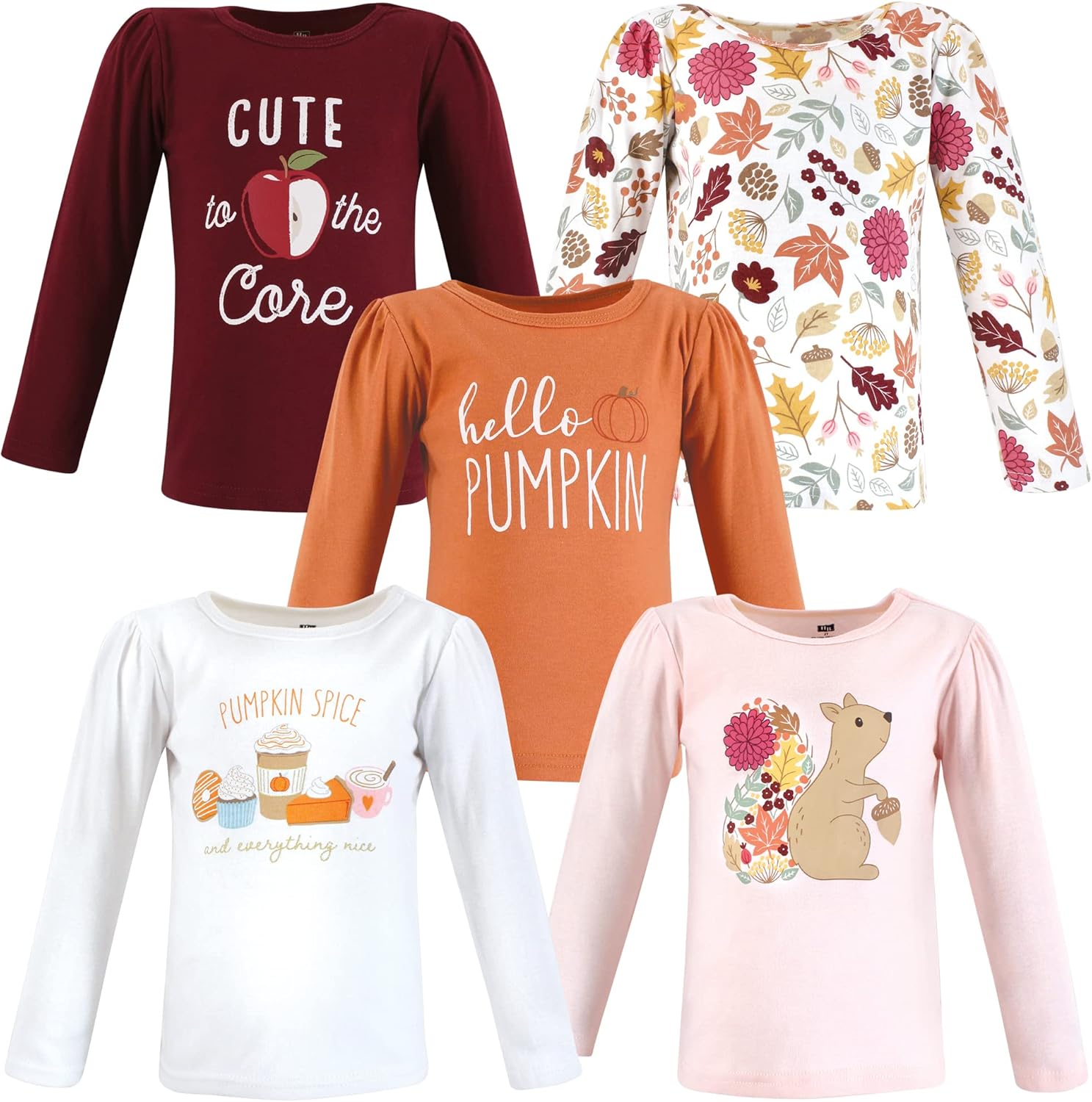 Hudson Baby Soft Baby Long Sleeve T-Shirts Set