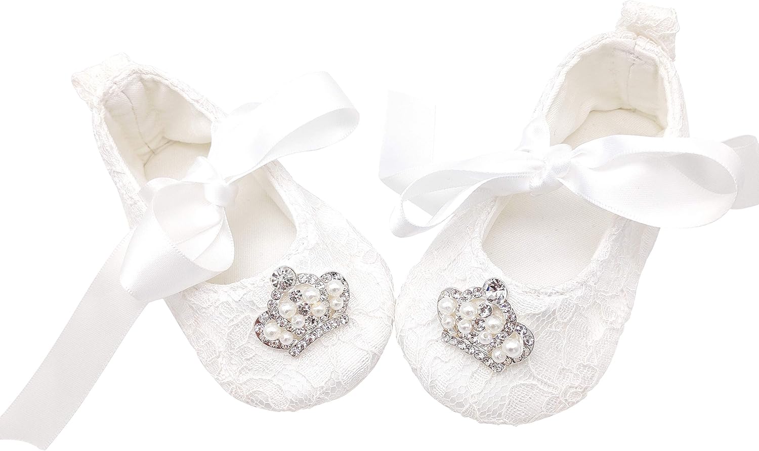 Glamulice Baby Christening Shoes Headband Set