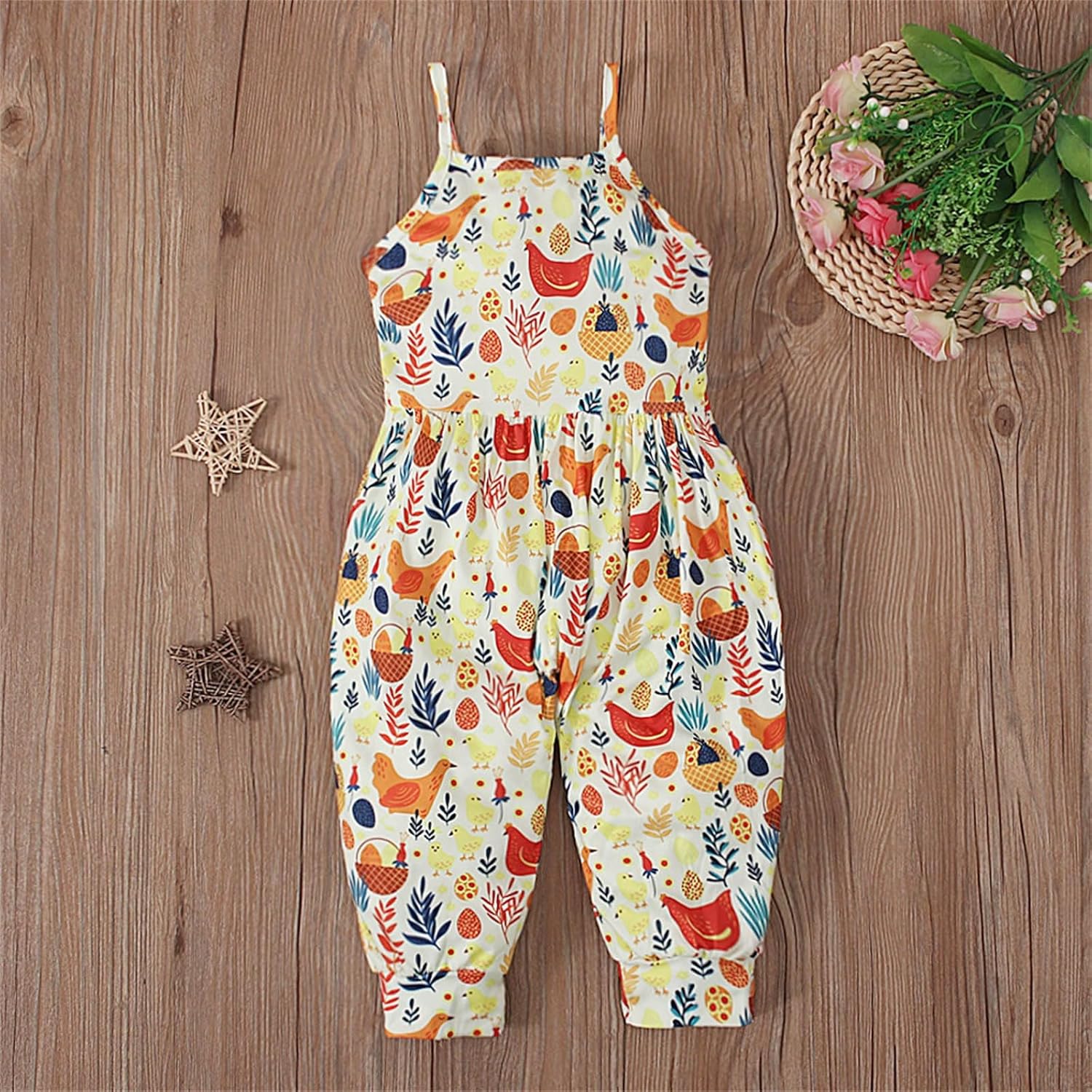 Ultimate Toddler Girls Romper with Backless Harem Halter Design