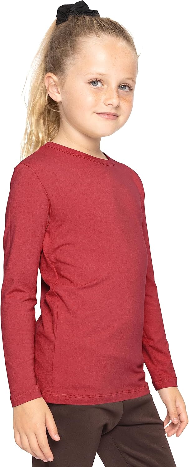 STRETCH IS COMFORT Girls Oh So Soft Long Sleeve Crew Neck Top
