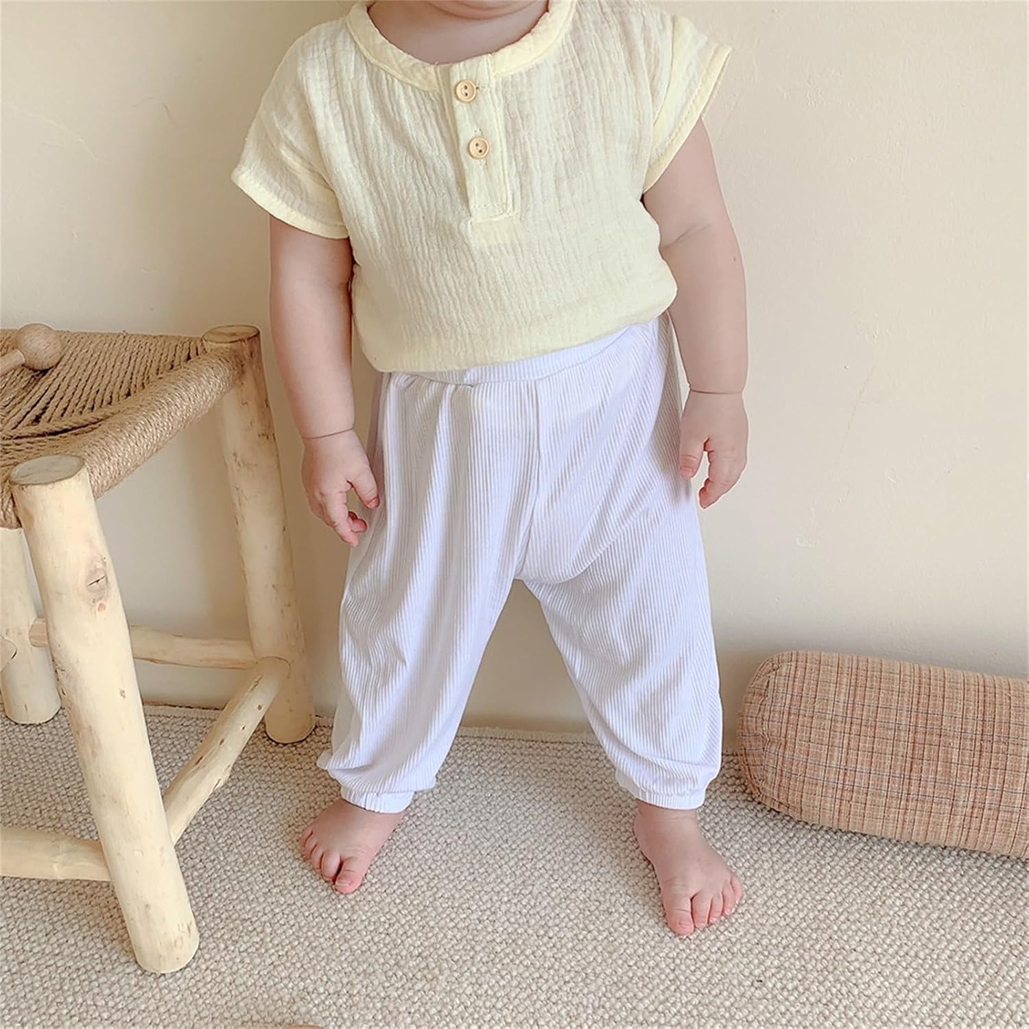 Premium Cotton Linen Harem Trousers Set