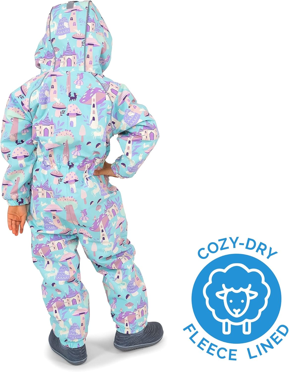 Waterproof Windproof Fleece Lined Snow Suit for Kids 2-8 years old