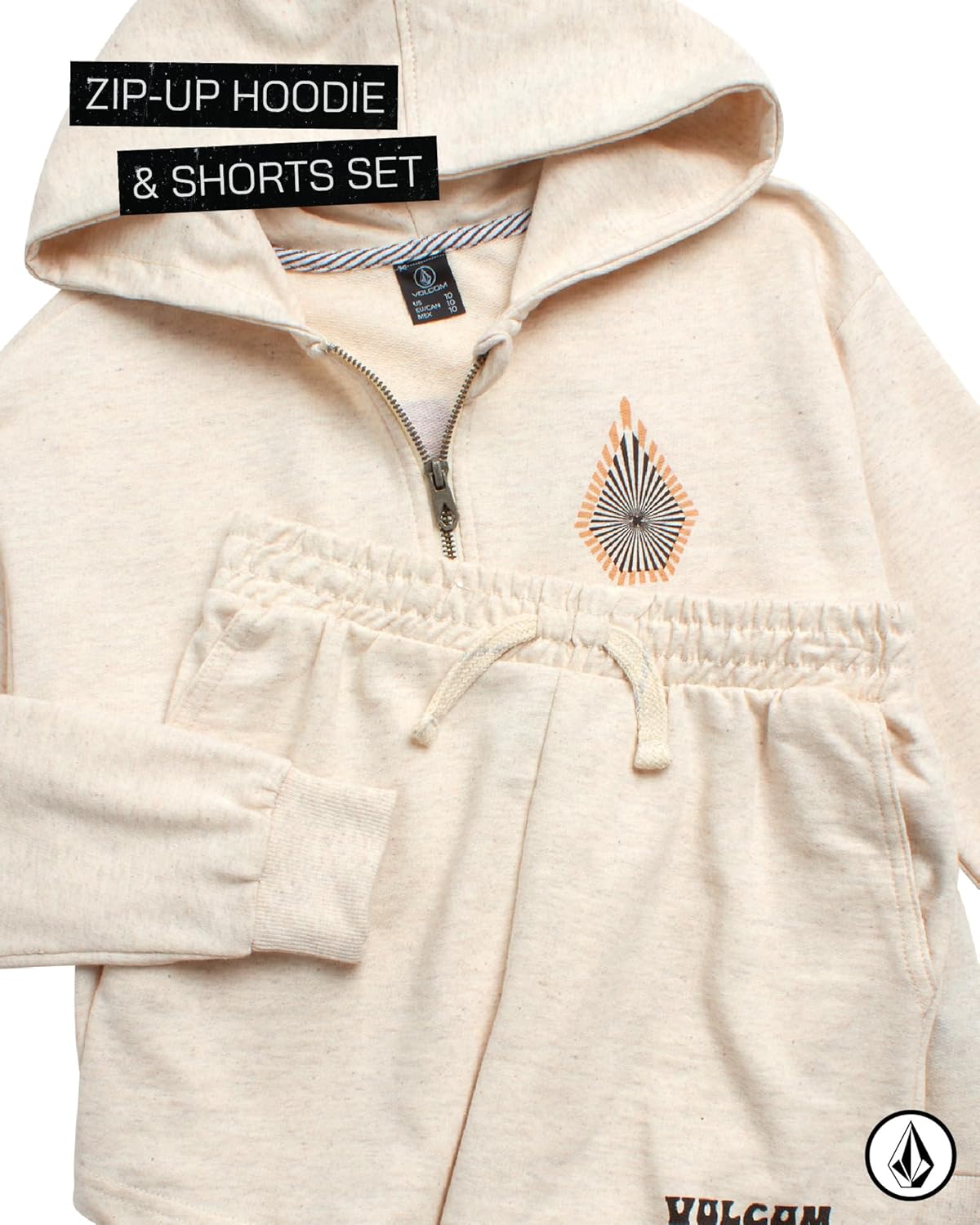 Volcom Girls Fleece Short Set 2 Piece