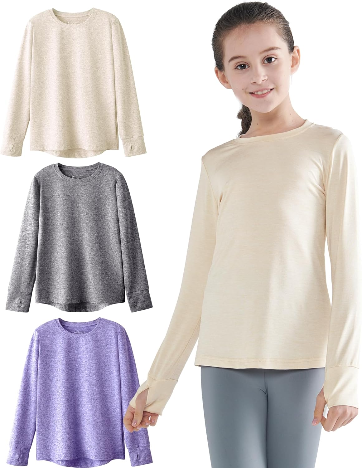 Youth Girls Long Sleeve Shirts