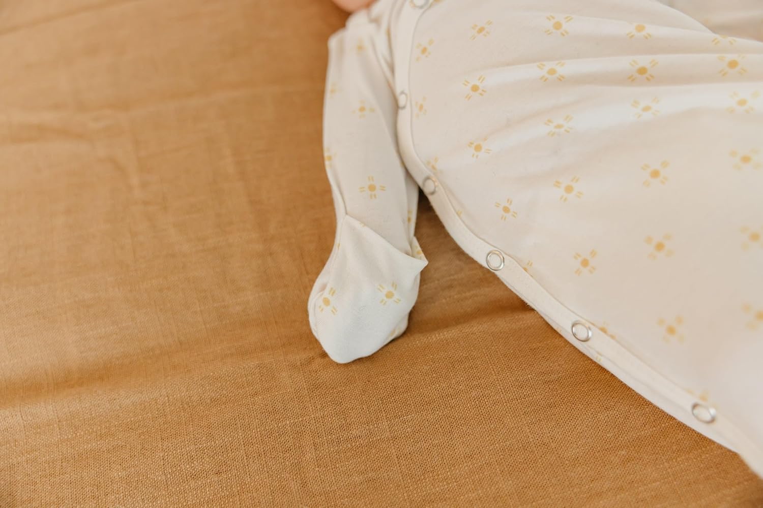 Copper Pearl Knotted Newborn Sleepers