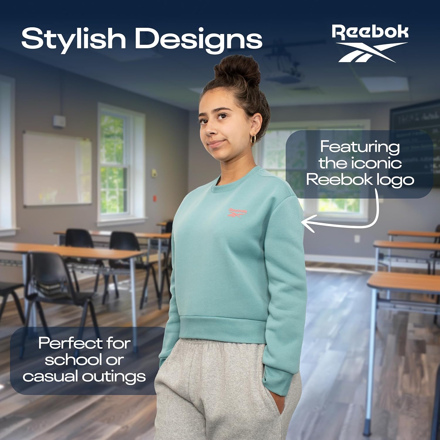 Reebok - Girls Fashion Hoodie 2-Pack 7-16