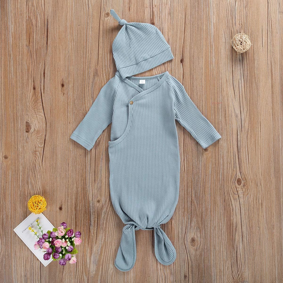 Baby Sleep Gown with Knot Soft Pajamas for Boys and Girls
