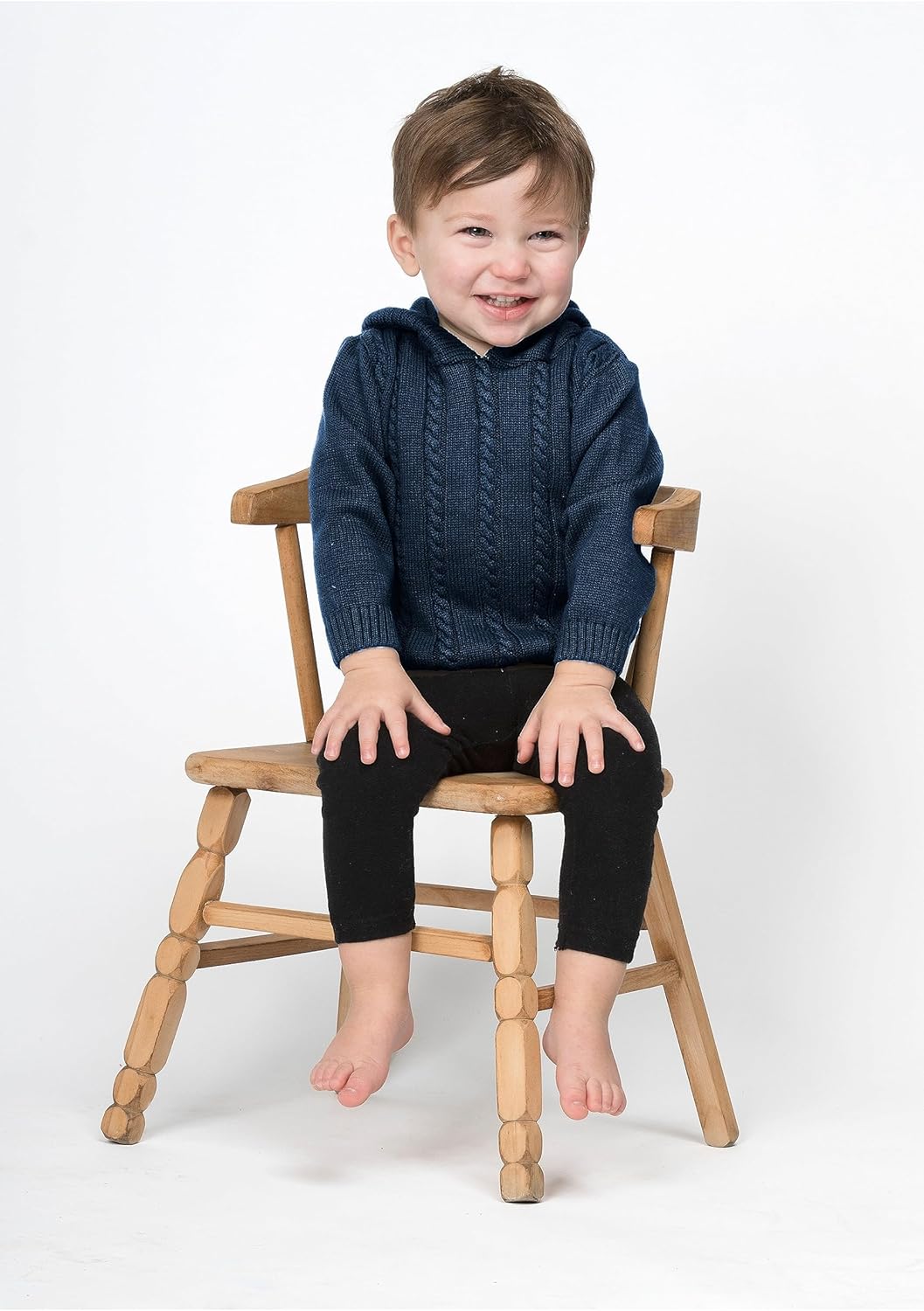 Julius Berger - Personalized Baby Sweater - Cozy Cable Knit