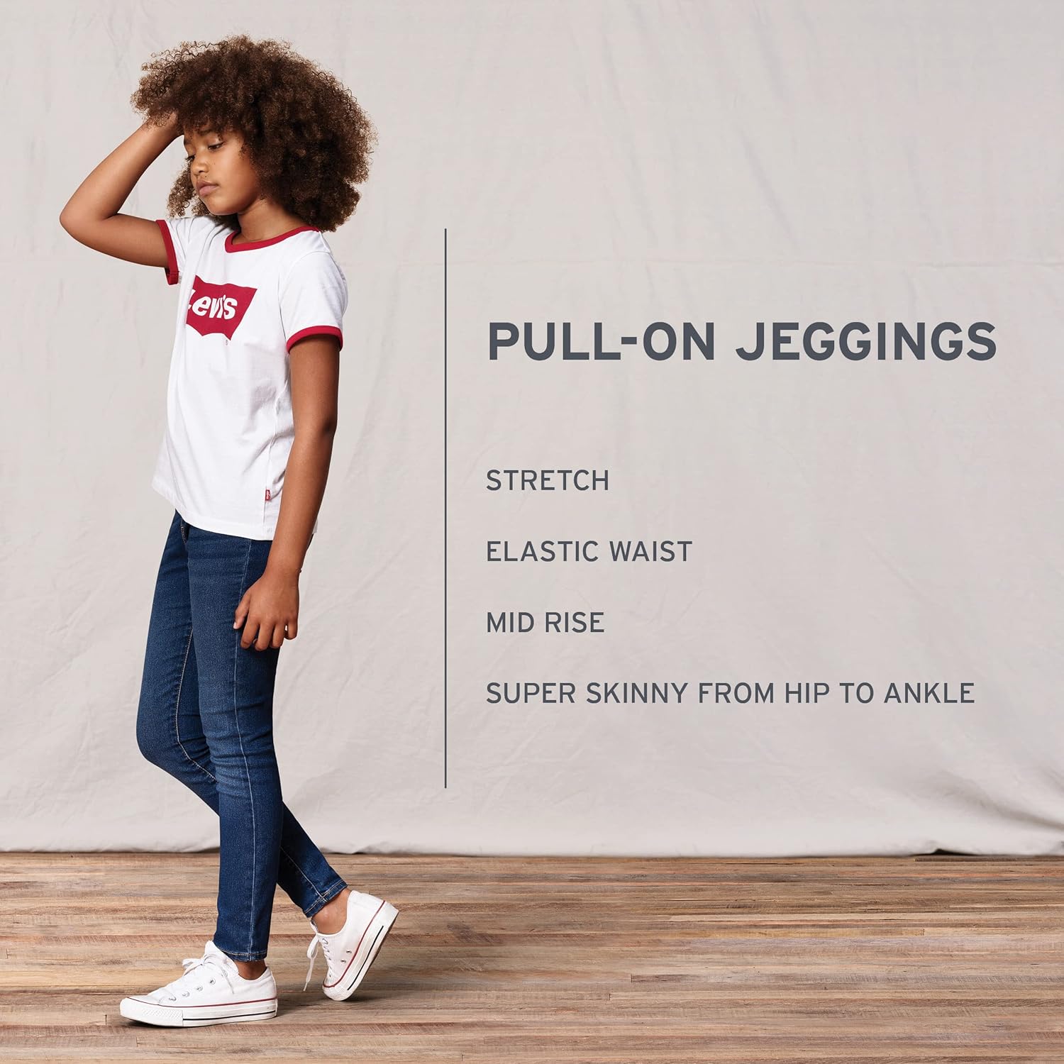 Levis Girls Skinny Fit Pull-On Soft Sustainable