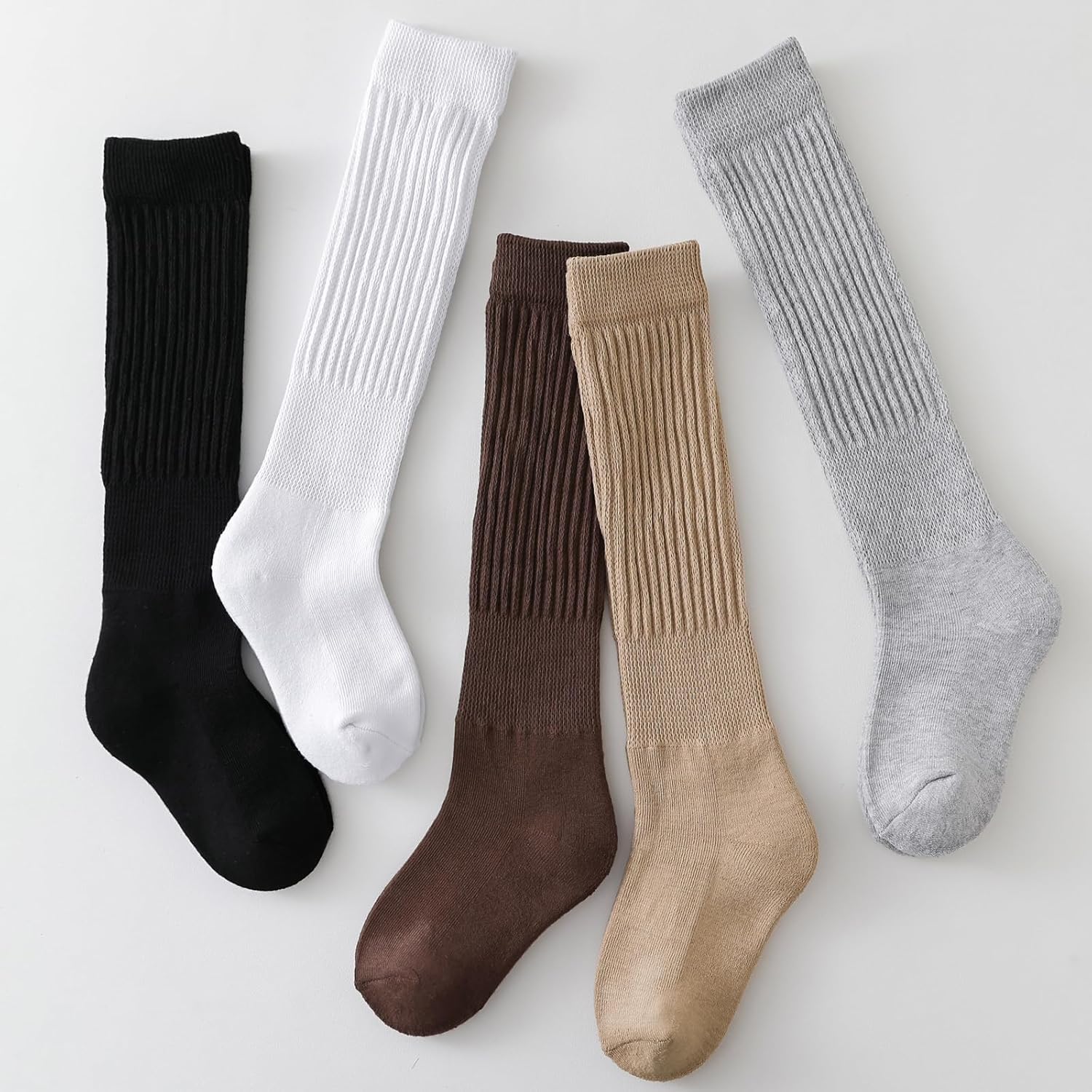 Mini Angel Slouch Socks for Girls Soft Warm Stylish 23 Pairs