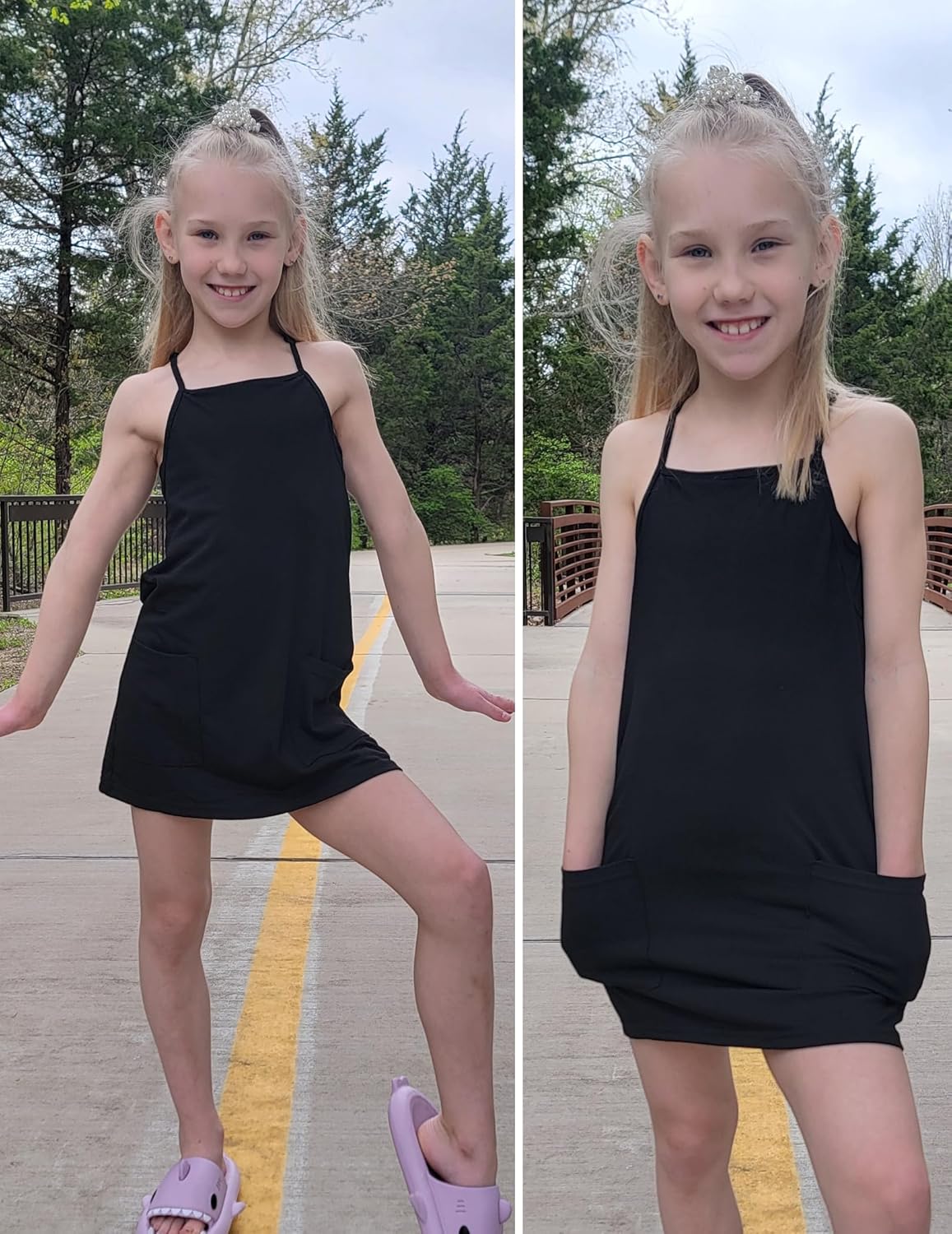 Arshiner Girls Romper Dress with Shorts for 5-15 Y AddINFO
