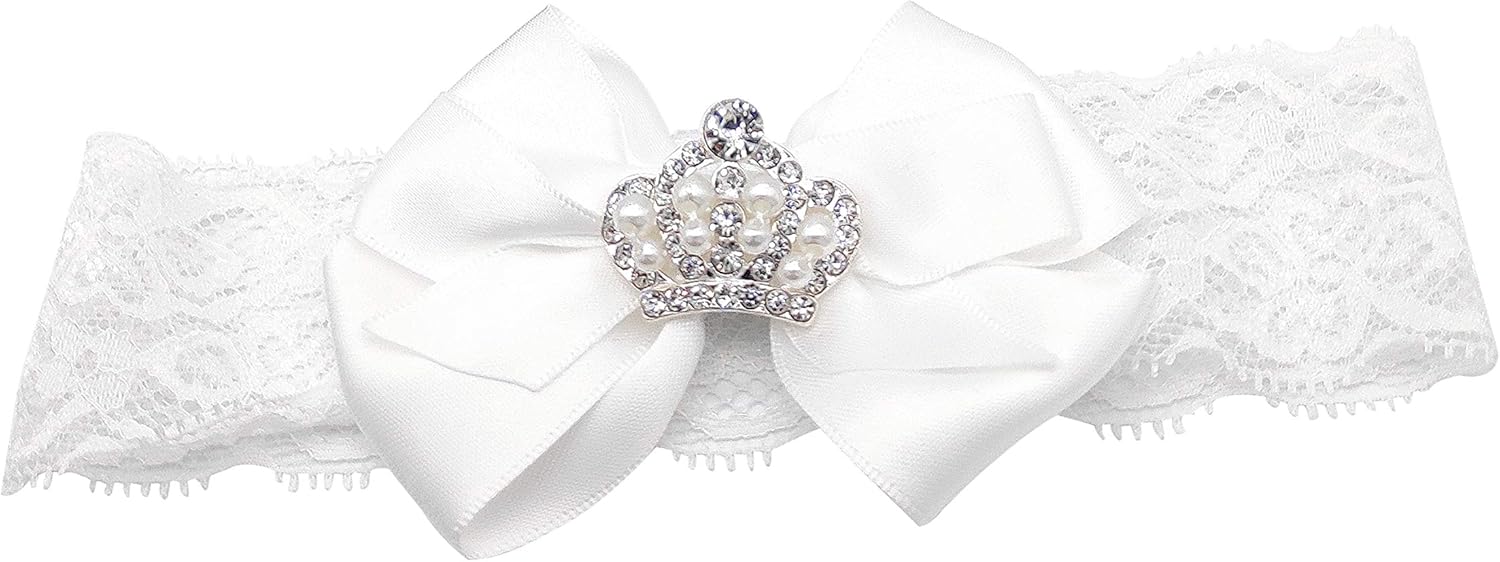 Glamulice Baby Christening Shoes Headband Set
