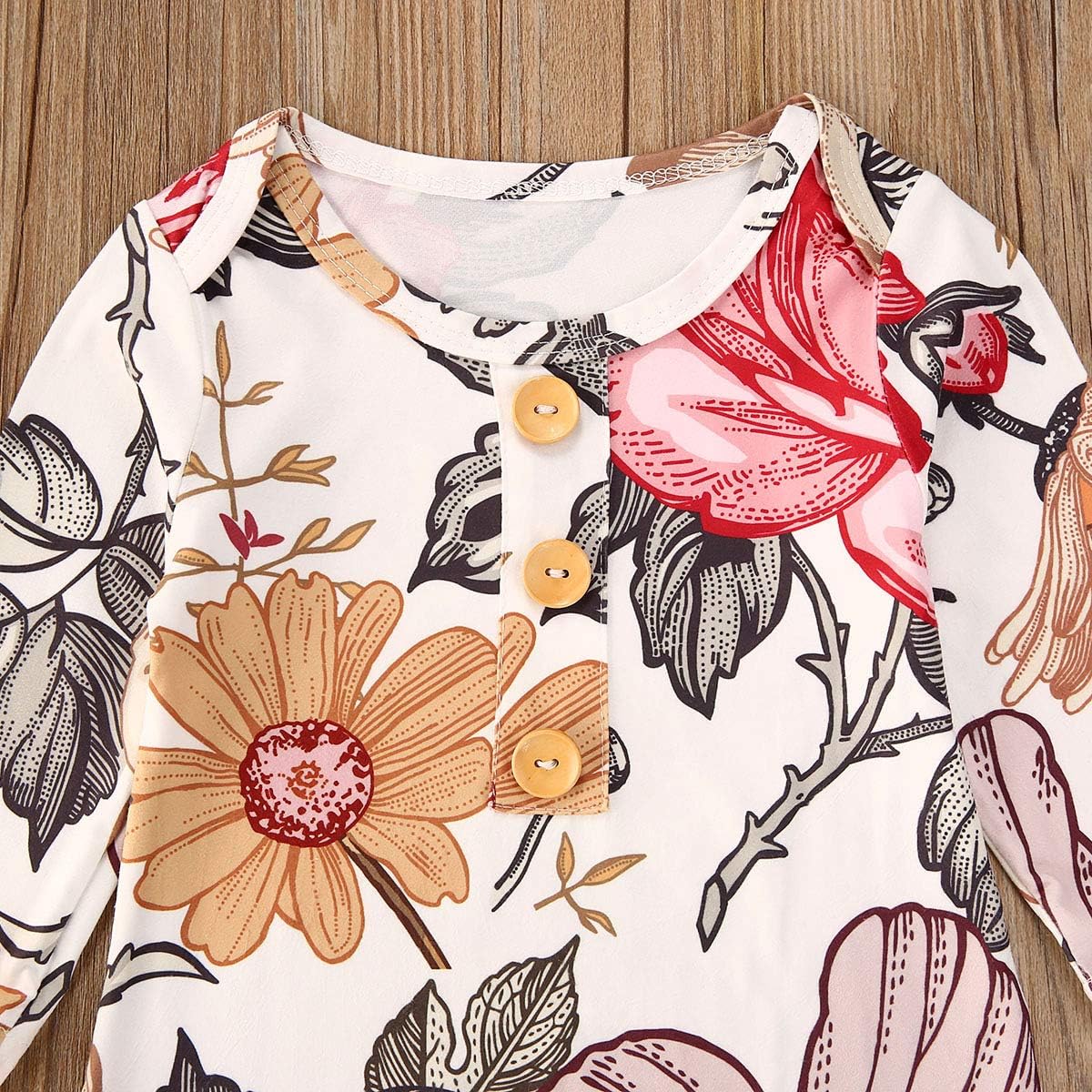 Floral Night Gown for Baby Girls