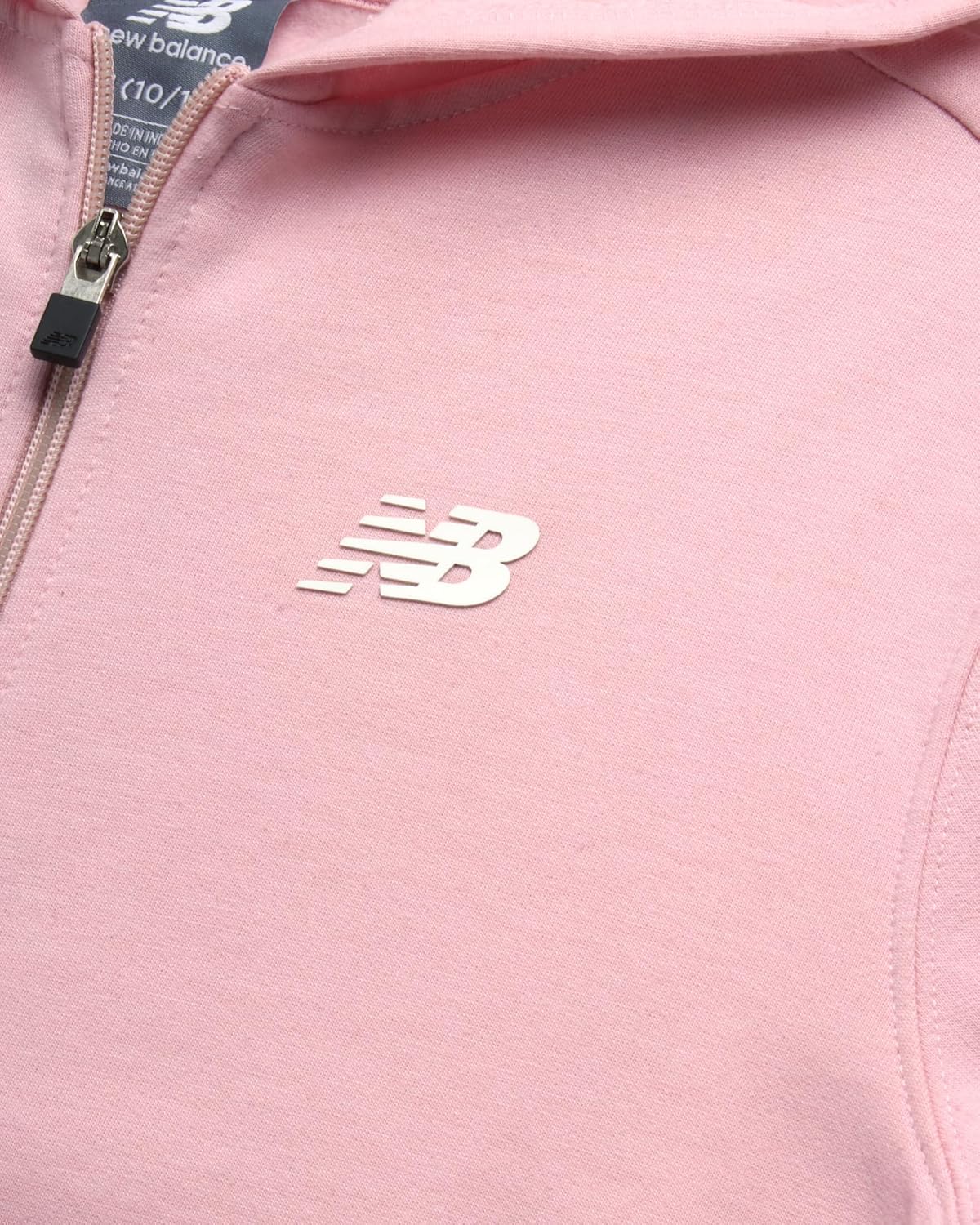 New Balance Girls Performance Fleece Zip-Up Sweatshirt