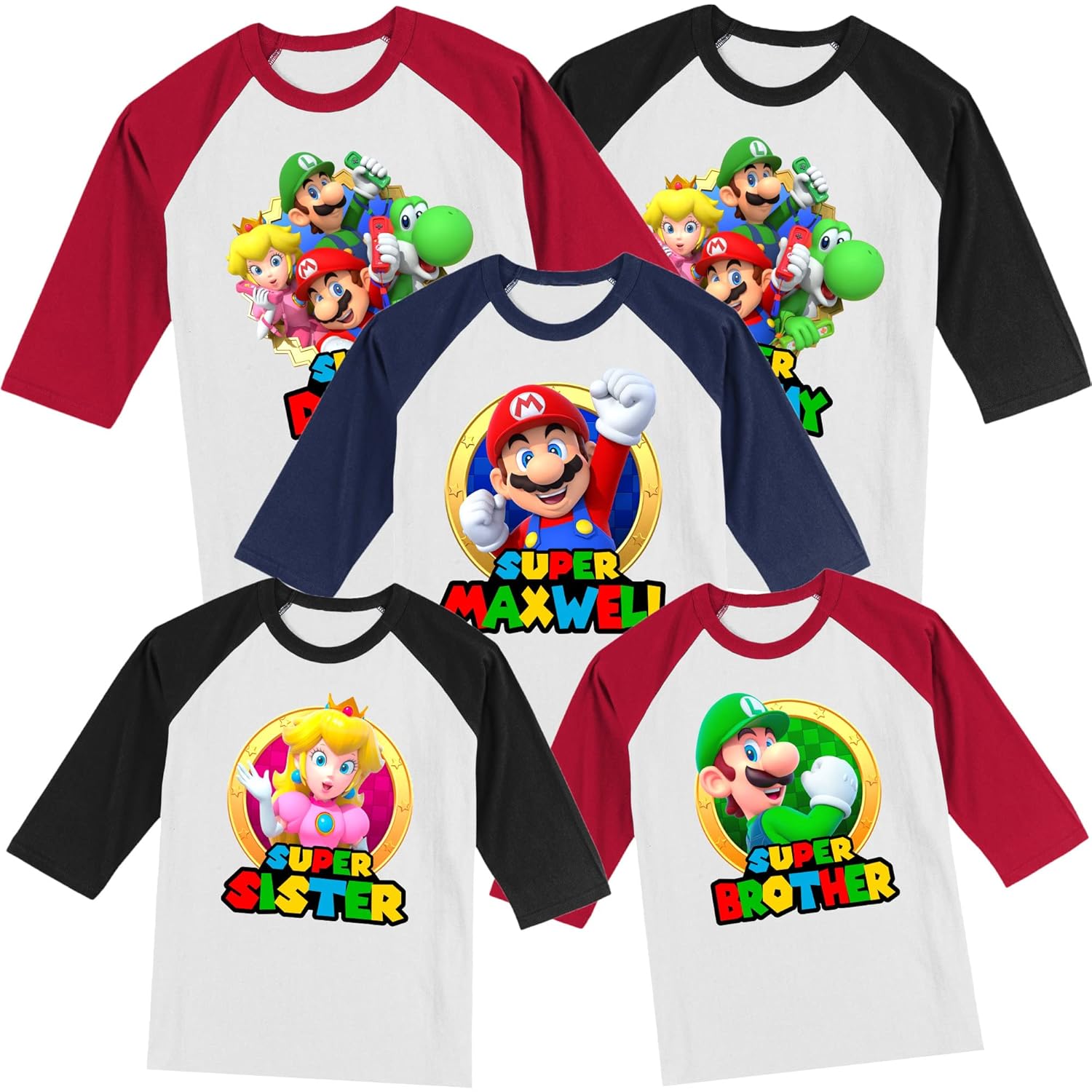 Personalized Family T-Shirts for Kids Adults