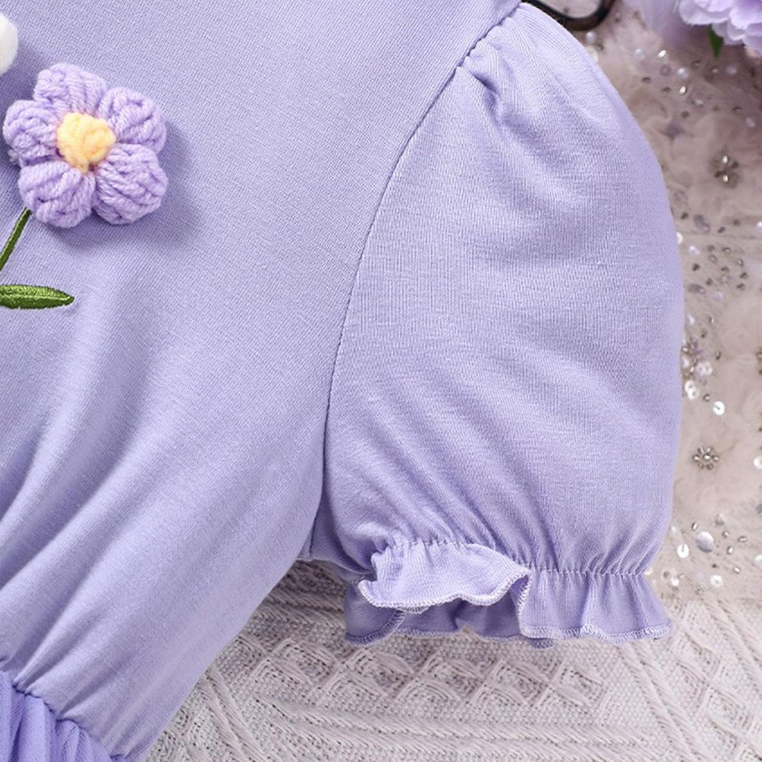 Beessbest 3D Flower Tutu Dress for Kids