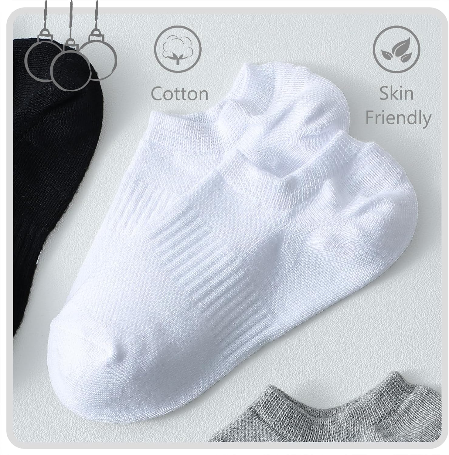 CoziWill Super Comfortable No-Show Socks Kids Adults