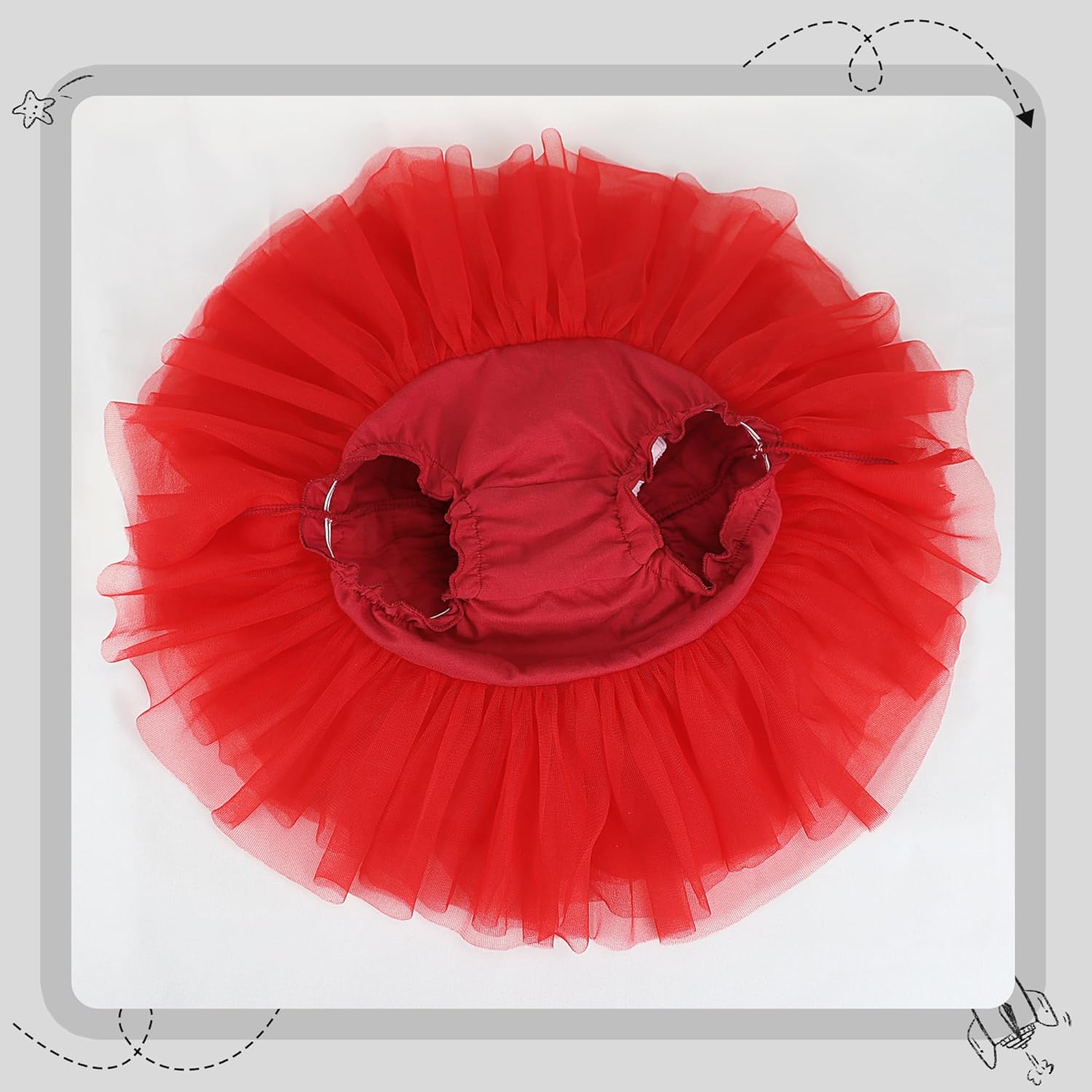 Fluffy Tutu Skirt for Toddler with Diaper Cover