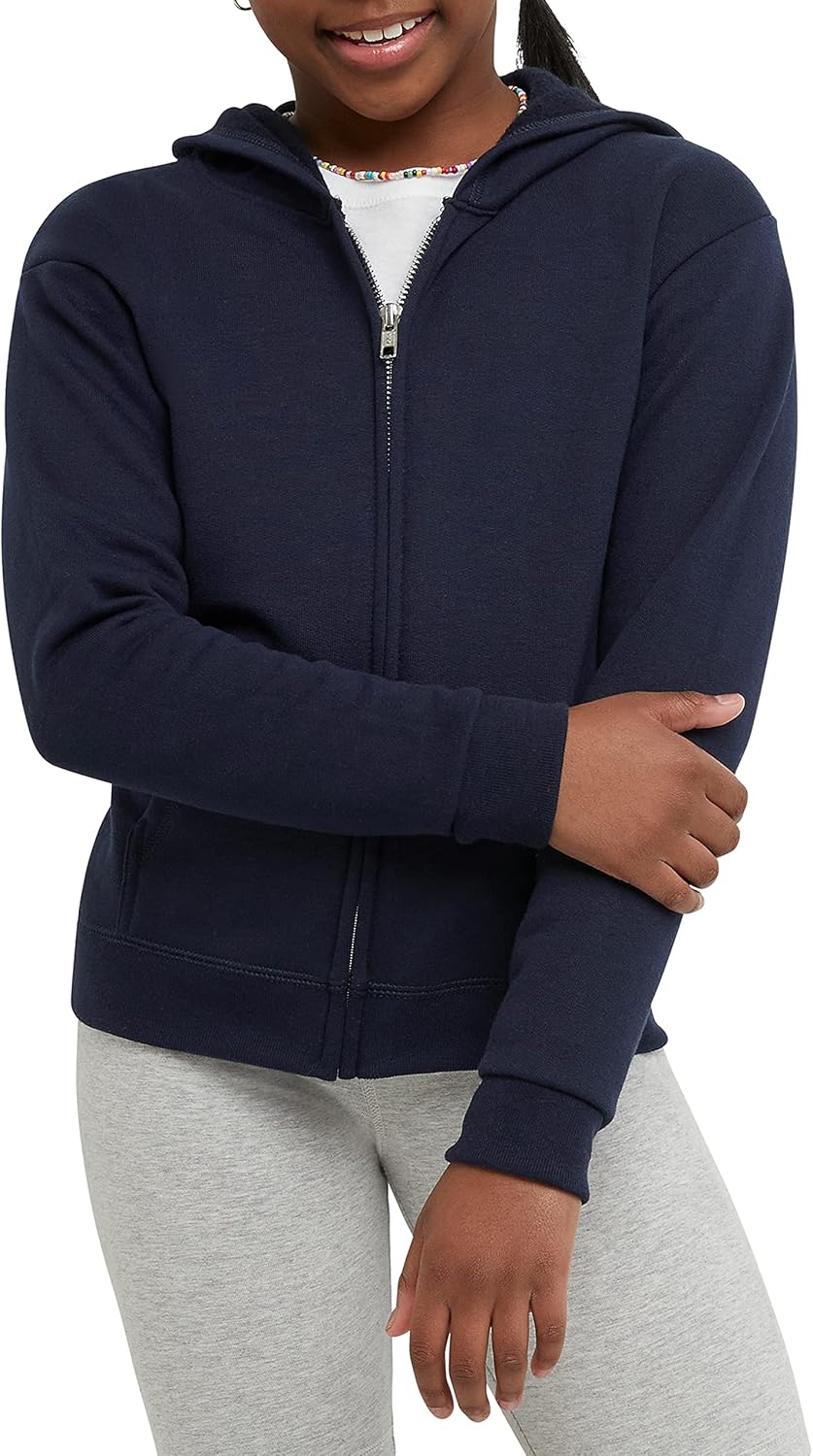 Hanes Girls Full-Zip Comfort Soft hoodie