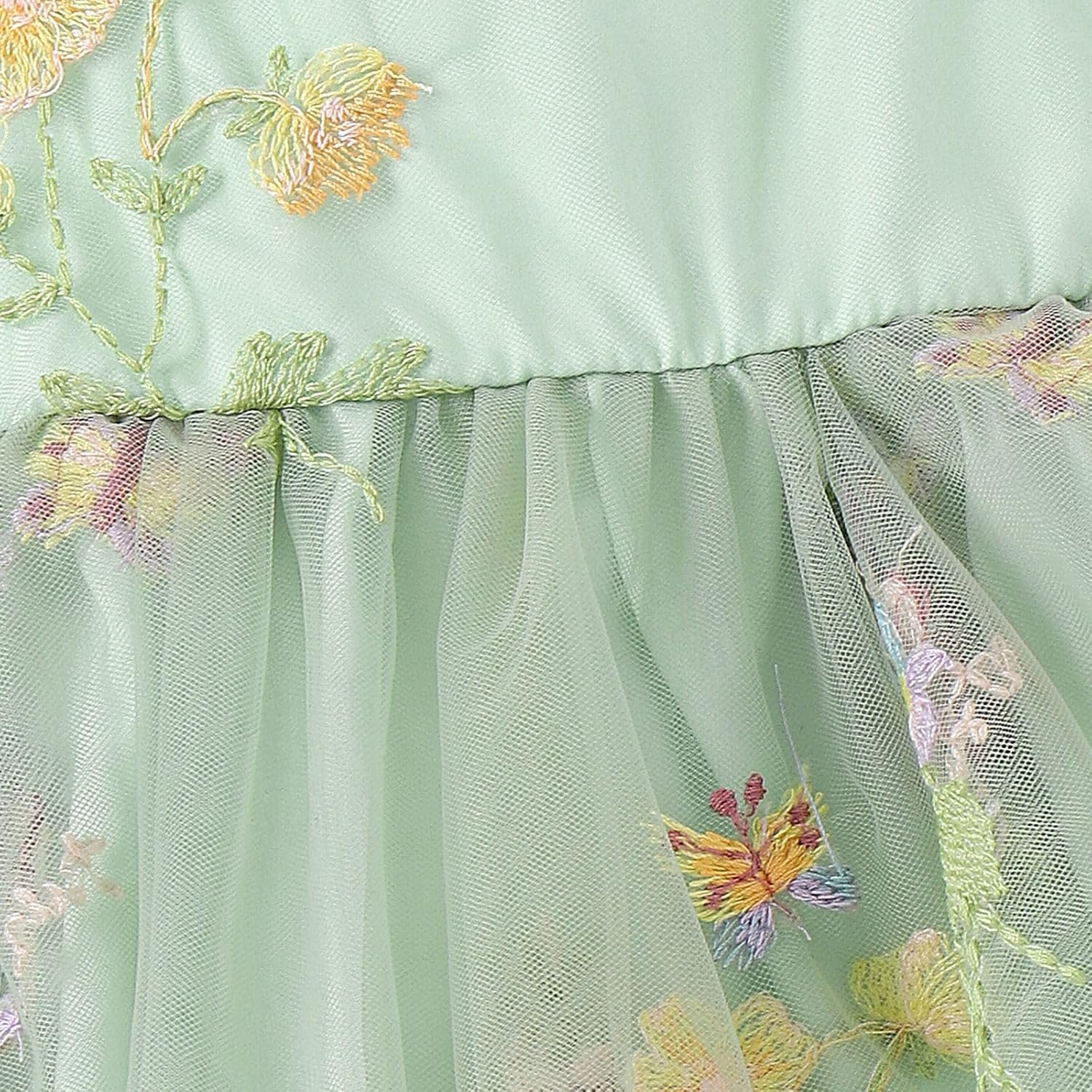 Floral Embroidery Baby Romper Dress Daily Wear Princess