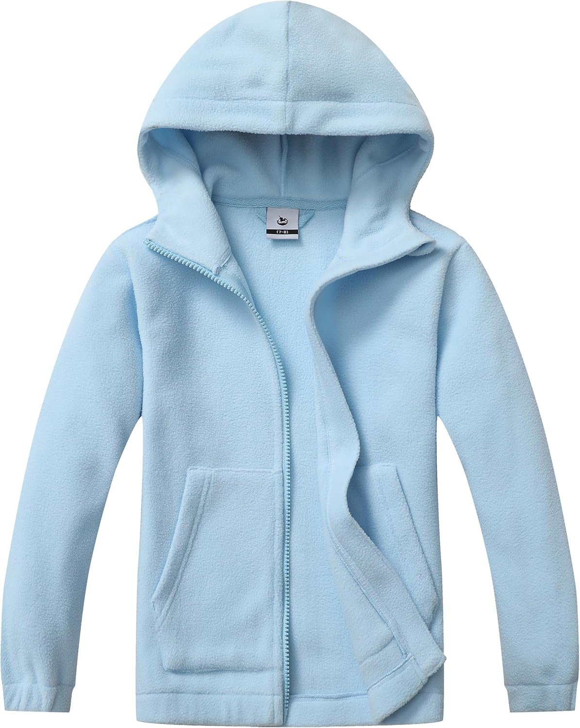 Girls Soft Fleece Full-Zip jackets Lightweight Wind-Proof