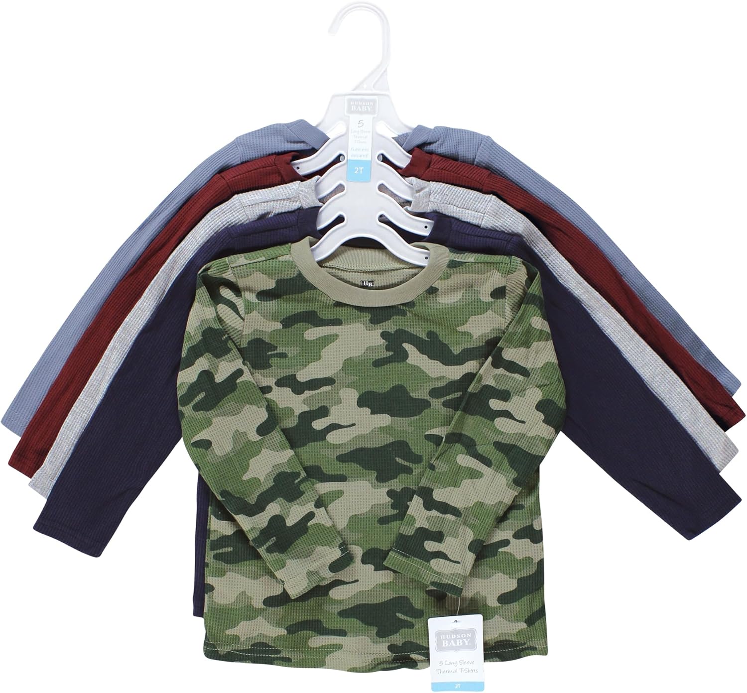 Hudson Baby Unisex Thermal Long Sleeve T-Shirts for Babies