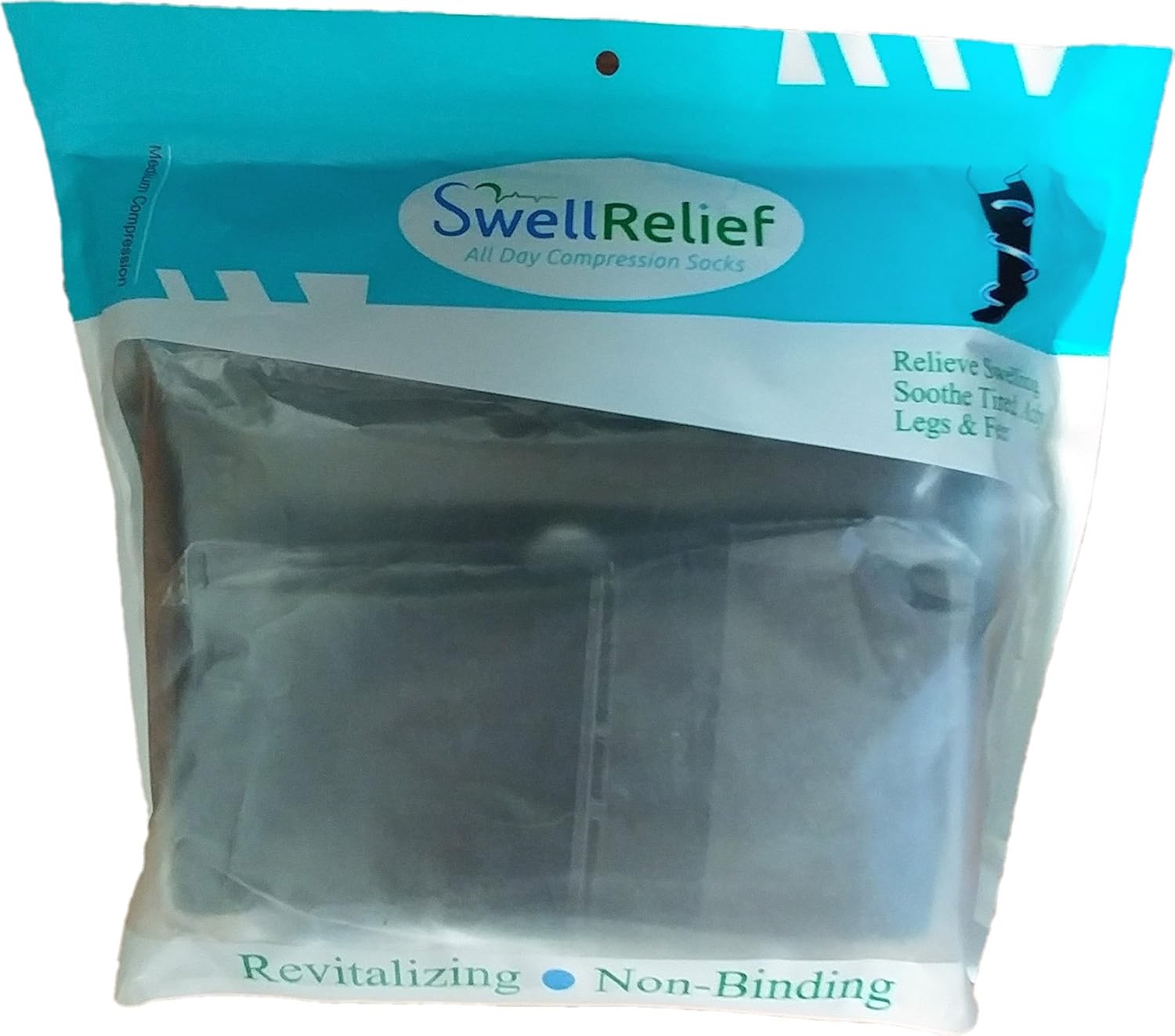Swell Relief Compression Socks for Youth Basketball - 4 Pair