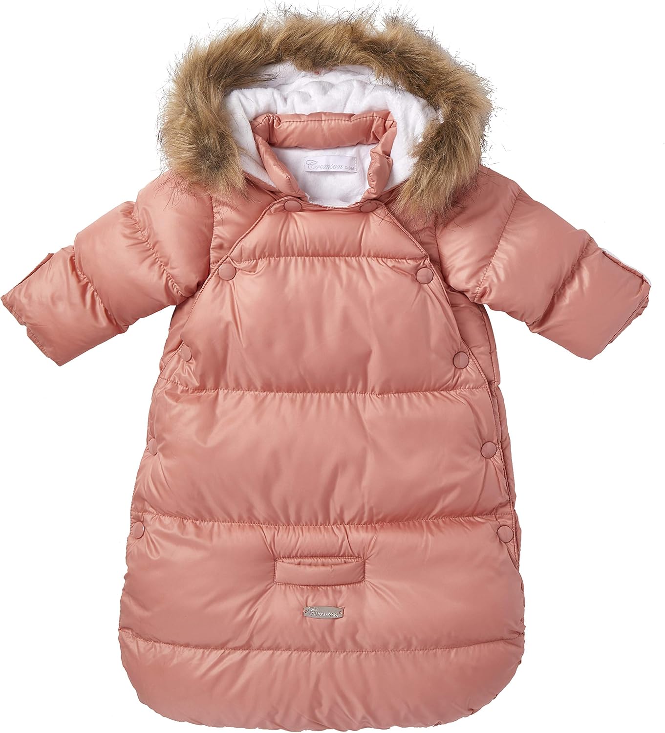 Crimson Girls Baby Newborn Puffer Carbag Pram Snowsuit