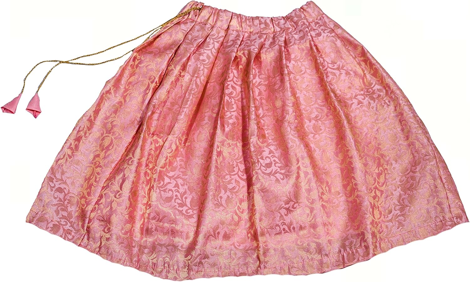 Special Occasion Set - Green Dupion Silk Lehenga Choli for Kids