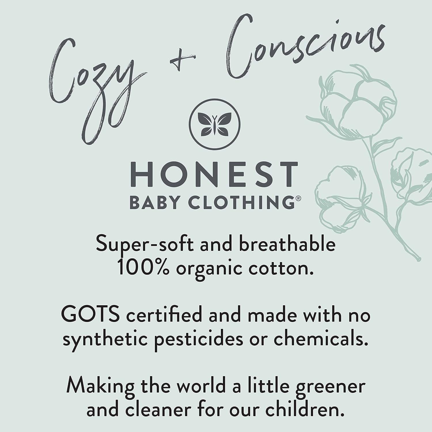 HonestBaby 2-Pack Sleeper Gowns Perfect for Newborns