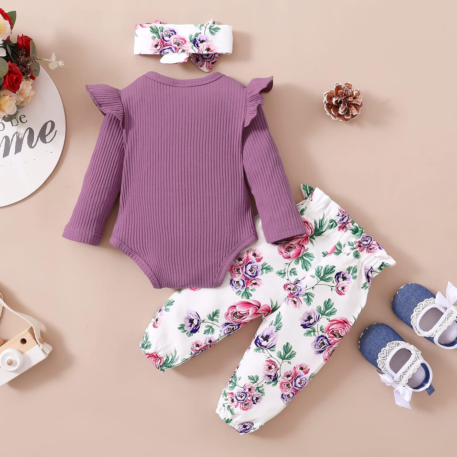 Perfect Newborn Girl dressed in neon Combinations - for Fall Winter
